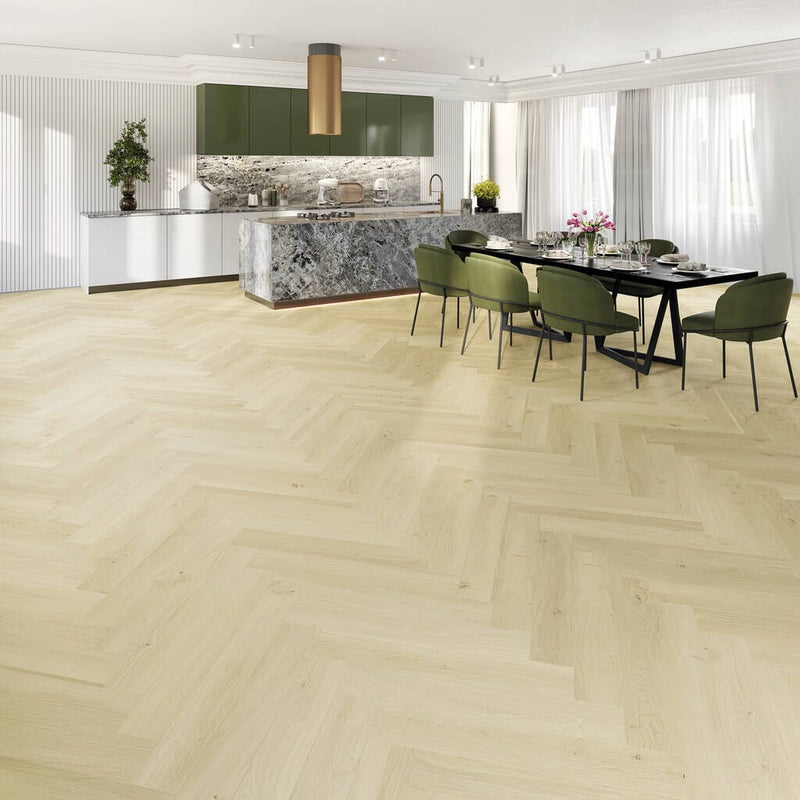 JOKA Designboden 555 Wooden Styles Herringbone Click! Oak nordic 703H - Klickvinyl Vinylboden JOKA