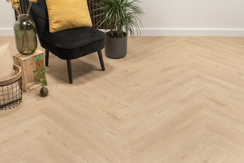 Floer Walfischgrät Klick Vinyl Gaia Graubeige FLR-3915 Vinylboden Floer 