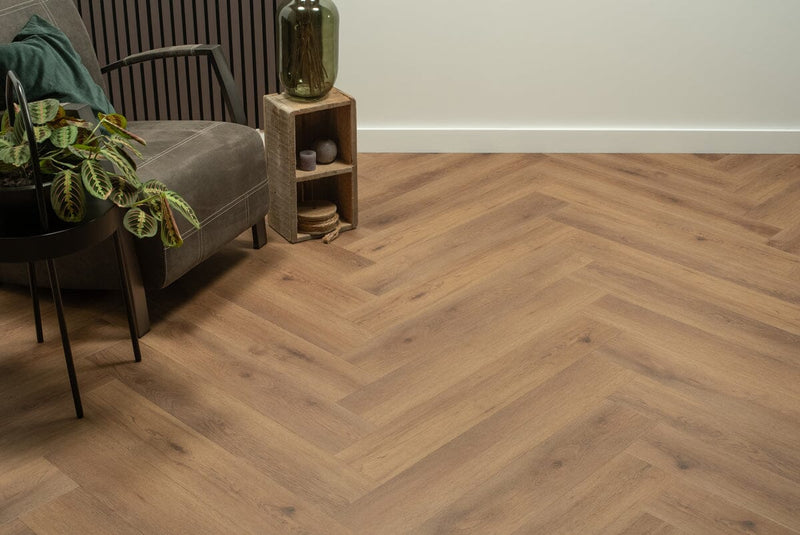 Floer Walfischgrät Klick Vinyl Narwal Nussbraun FLR-3912 Vinylboden Floer 