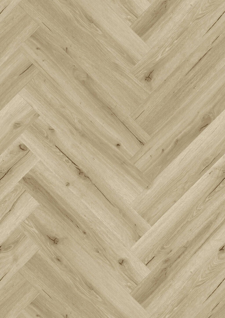 JOKA Designboden 555 Wooden Styles Herringbone Oak cream 6702 - Klebevinyl Vinylboden JOKA 