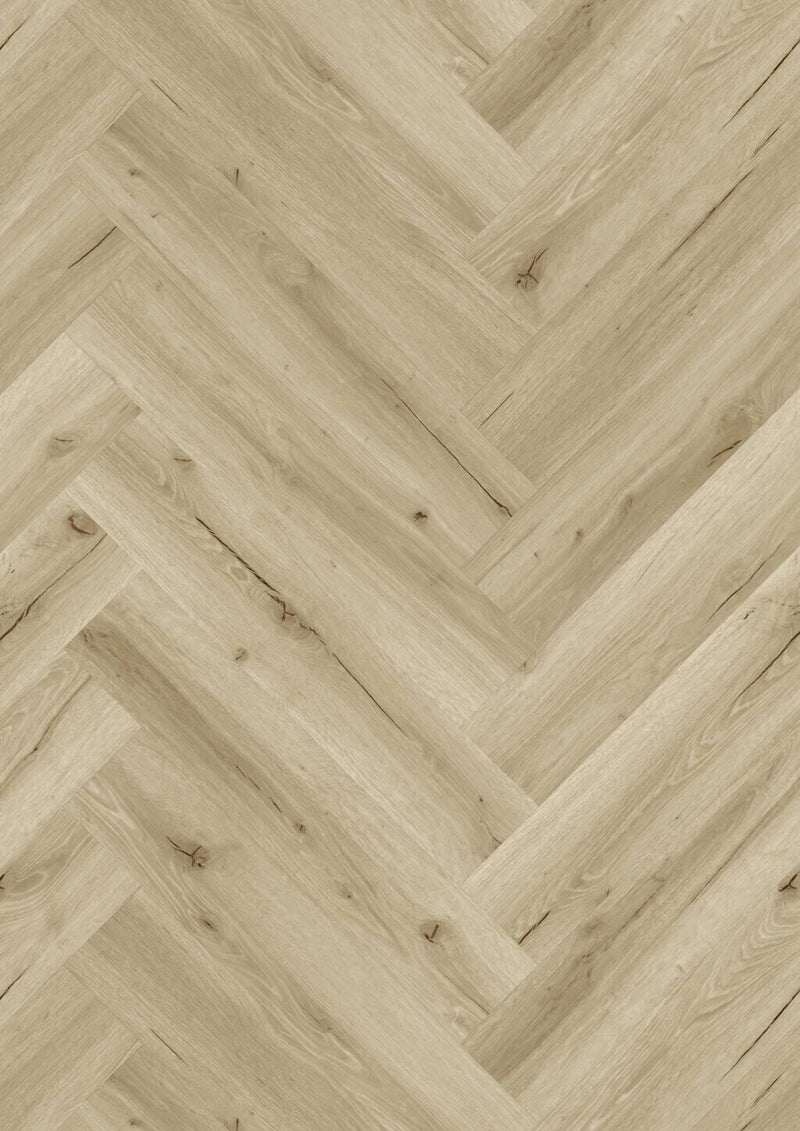 JOKA Designboden 555 Wooden Styles Herringbone Click! Oak cream 702H - Klickvinyl Vinylboden JOKA 