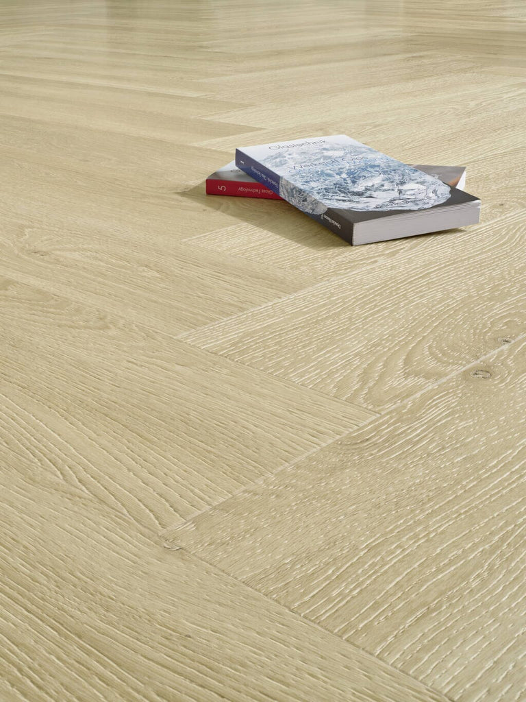 JOKA Designboden 555 Wooden Styles Herringbone Oak blond 6704 - Klebevinyl Vinylboden JOKA 