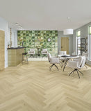 JOKA Designboden 555 Wooden Styles Herringbone Oak blond 6704 - Klebevinyl Vinylboden JOKA 