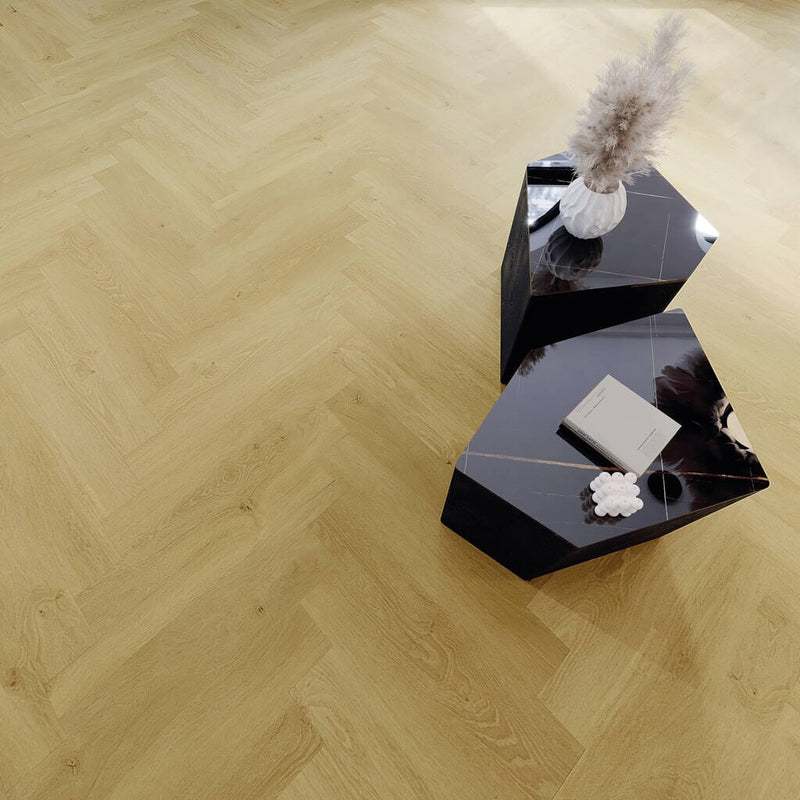 JOKA Designboden 555 Wooden Styles Herringbone Oak Natural 6705 - Klebevinyl Vinylboden JOKA 