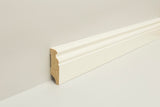 Fußleiste JOKA - Massivholz - weiß Fußleiste JOKA 58 mm Altbau Profil 